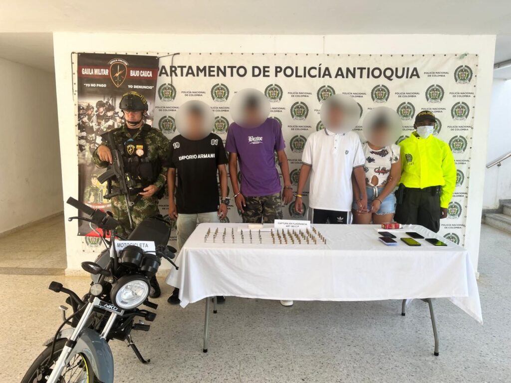 Capturan al temido comandante alias «Andrés» y a sus sicarios en Caucasia