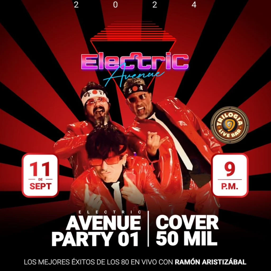 Electric Avenue: ¡Revive la magia de los 80s en una noche inolvidable!