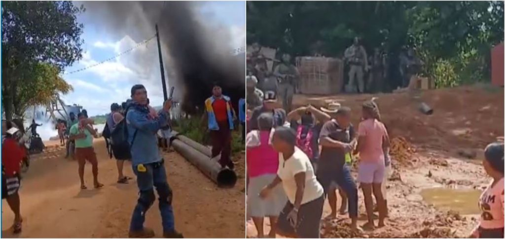 Operativo contra la minería ilegal termina con varios policías y civiles heridos